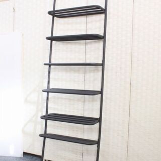 DUENDE デュエンデ ウォールラック マットグレー 幅55スチール 粉体塗装 収納 シェルフ ラック 中古家具 店頭引取歓迎 R4261)