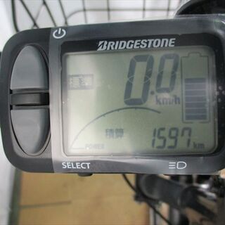 B500★整備済　走行少ない　中古電動自転車　YAMAHA　BRACE　ネイビー★　内装8段　12.8Ah【26インチ】の画像