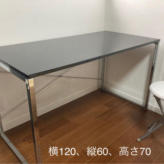 ガラステーブル　椅子付き