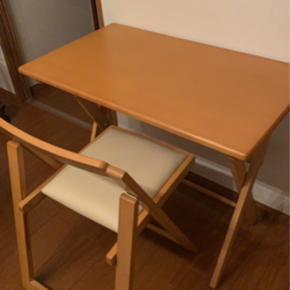 デスクとチェア　テレワーク　木製　美品　引き取り希望の画像