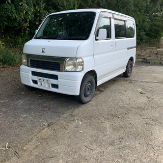 ご成約済み💮 ★ホンダ  バモス AT 低燃費 車検付 内外装綺麗 ETC ウッド調ドリンクホルダー 社外オーディオ付★の画像