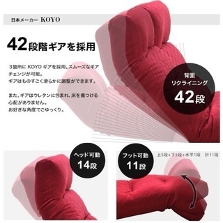 1,500円座椅子「和楽の月」日本製リクライニング42段