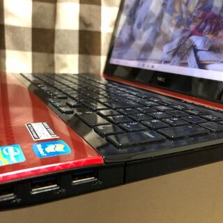 リノベＰＣ・Ｗｅｂカメラ内蔵💗高速ｉ５第三世代/爆速ＳＳＤ２４０ＧＢ/メモリ８GＢ💗人気のクリスタルレッド/Ｗｉｎ１０/Office2019付/15.6ｲﾝﾁ/無線ＬＡＮ/ＤＶＤ・ＣＤ再生ソフト付　No.2010003の画像