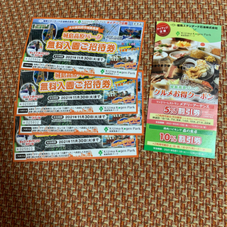 城島高原パーク入場券！