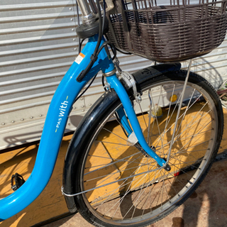 超美品　電動アシスト自転車 ヤマハ PAS WITH 26 内装３段変速の画像