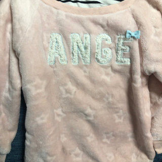 子供服 120 モコモコトップス　ピンク キッズ