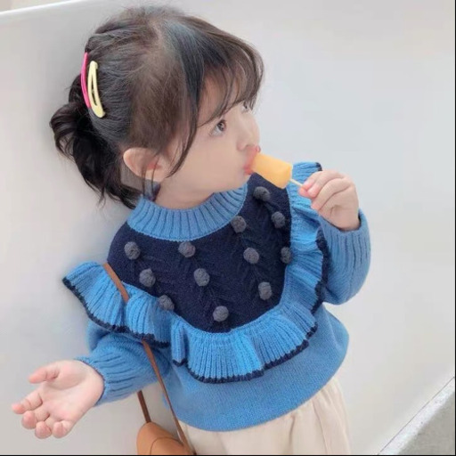 キッズ　女の子ニット セーター 110サイズ 上着 ジャンバー 冬服