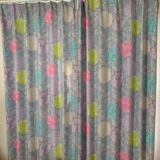 カーテン　200x100cm 2枚組　