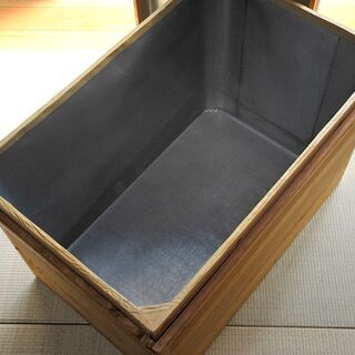 インテリア収納の人気種の「茶箱」収納入れ物がお好きという趣のかたへ♪【お引き取り限定】の画像