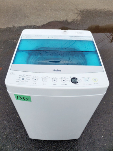 ②✨2018年製✨1335番 Haier✨全自動電気洗濯機✨JW-C55A‼️