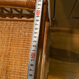 籐の棚　4段　チェストの画像