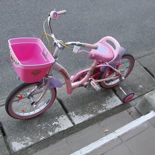 天童市山形市寒河江市　幼児用　16インチ★補助輪付き★★自転車整備士が整備