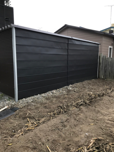 売れました！　外壁 鉄板 黒