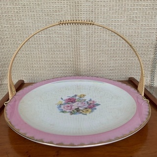 取手付きレトロ洋皿(直径16cm) 未使用品