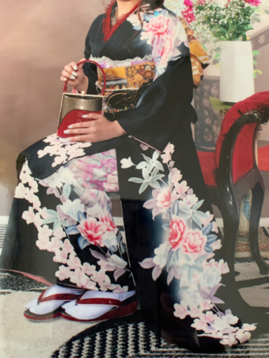 成人式の着物セット　　正絹　　美品だと思います。
