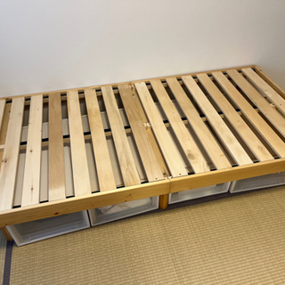 シングルベッド　スノコ フレームの画像