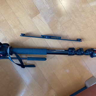 Manfrotto 一脚 フルードビデオ一脚 2WAY雲台 アル...