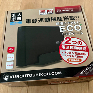 玄人志向HDDケース3.5型対応USB2.0接続