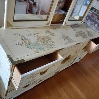 【説明追加しました】収納付きドレッサーの画像