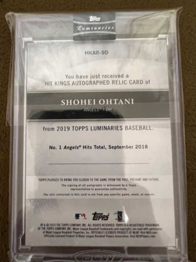toppsリモラビリア大谷翔平直筆サインカード15シリ