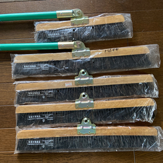 テラモト　自在ホーキ新品　２本＋スペア3枚
