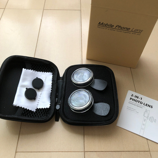 スマホ用 レンズ (ワイド、マクロ)ケース付き
