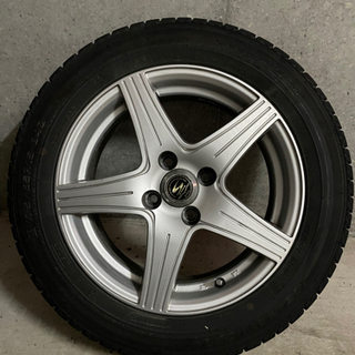 【取りに来れる方】 15インチ6J　4穴  +45アルミホイール...