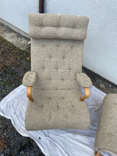 (商談中)天童木工。マットソンシリーズ、ハイバックチェア！オットマン付き！