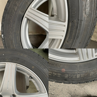 【取りに来れる方】 15インチ6J　4穴  +45アルミホイール + 175/65R15スタッドレスタイヤの画像