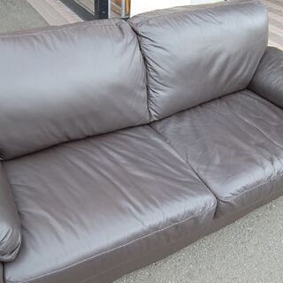 フランスベッド 3人掛けソファ 幅192×奥88×高79cm ダークブラウン系 GRATO グラート FRANCEBED 札幌市 清田区 平岡 の画像