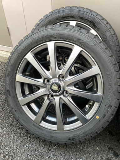 （値下中）軽自動車　スタッドレスタイヤ　アルミホイール　165/55 R14 アイスナビ