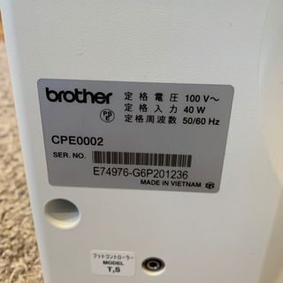 ブラザーミシン　の画像