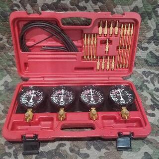 4連 バキュームゲージ セット レギュレーター付き 4連バキュー...
