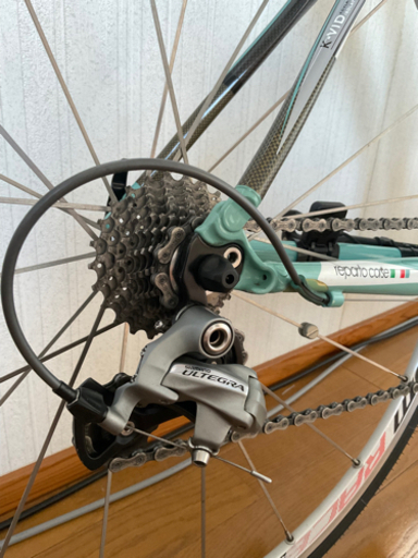 ※値下げしました! (価格応相談)　Bianch ロードバイク　2x10スピード（チェレステカラー）