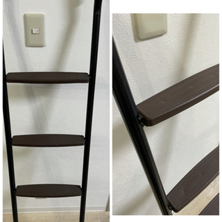 ★お取引決定致しました❣️【デスク・棚付き✨】NITORI ニトリ　ロフトベッド　アルルN BK/DBRの画像