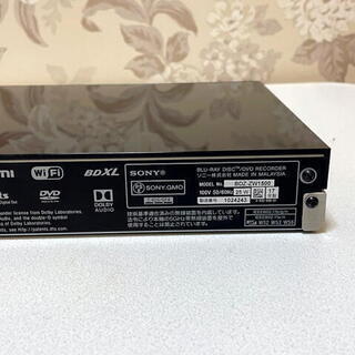 SONY ブルーレイディスクレコーダー　BDZ-ZW1500 2017年製　1TB　2チューナー 2番組同時録画 外付けHDD対応 無線LAN内蔵モデルの画像