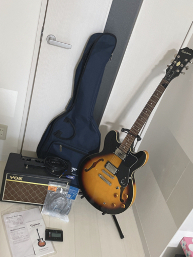 《中古品》Epiphone ES-335 エレキギター セミアコ サンバースト アンプ等セット