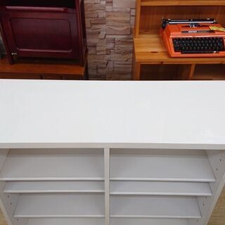 ニトリ NITORI バーカウンター カウンターテーブル ホワイト 収納可動