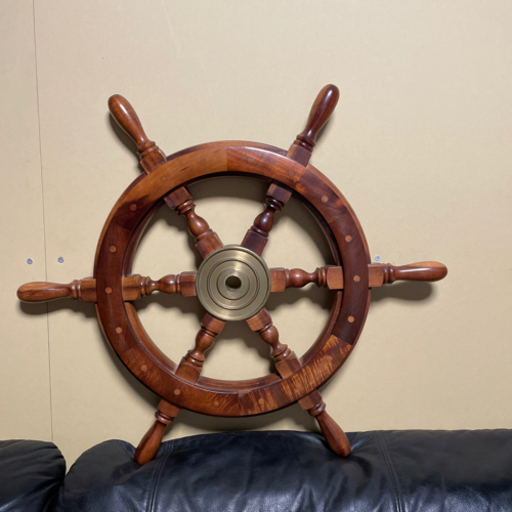 アンティーク　船の操舵