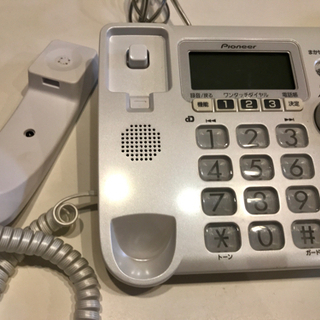 【pioneer】パイオニア　子機に色焼けあり　電話機の画像