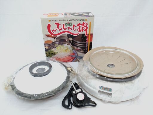 [ 未使用 ] パルチーナ ☆ しゃぶ鍋セット / 杉山金属 KS-0276 / フッ素加工 / おうち鍋 / 電気鍋 電磁鍋 [ 調布市 お引き取り限定][調布市 三鷹市 世田谷区 無料配送 ！]