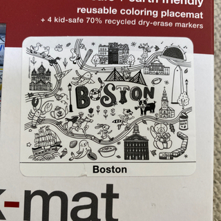 新品未使用　お食事用ベビープレースマット(Boston)の画像