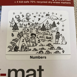 新品未使用　お食事用ベビープレースマット(Numbers)の画像