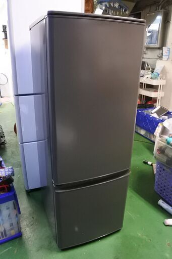 三菱 21年式 MR-P17F-H 168L 冷蔵庫 単身サイズ エリア格安配達 10*11