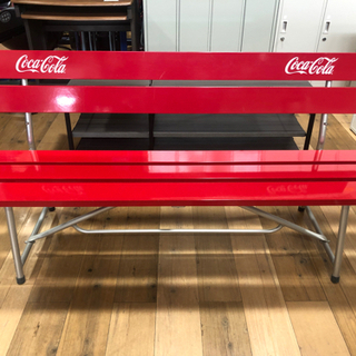 コカコーラ 非売品 アルミベンチ 椅子 シルバー C022 - メルカリ