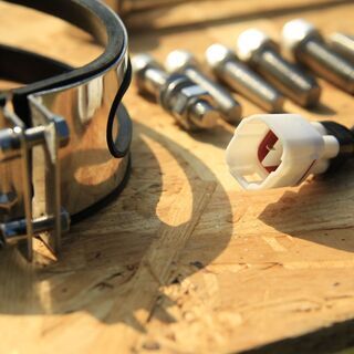 スズキ アドレスV125 ステンレス マフラー未使用品　引取り限定_横浜瀬谷区の画像