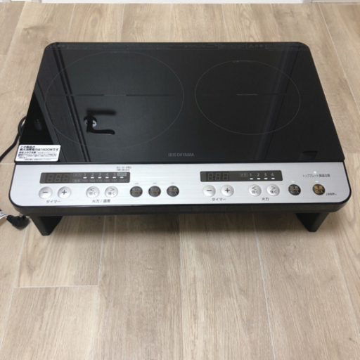アイリスオーヤマ　2口 IH　IHK-W 12S-B 2019年製