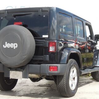 27年 ラングラーアンリミテッド 3.6 サハラ 4WD/黒革シート/ナビ/TV/サイドカメラ/バックカメラ/ETC/79,410kmの画像