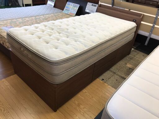 【愛品館八千代店】ニトリ　シングルベッド　NスリーププレミアムP2-02CR【愛八BD】