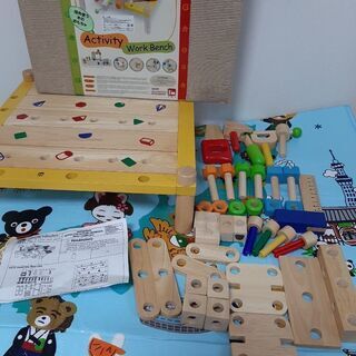 最終価格　I'm TOY　エデュテ　カーペンターテーブル　大工さん　おもちゃの画像